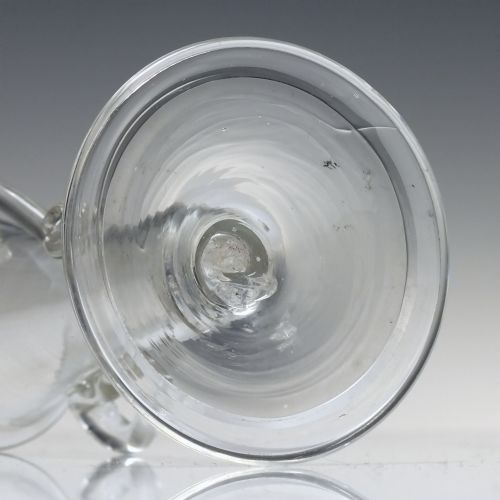 RARE GEORGIAN DOUBLE HANDLED SYLLABUB GLASS C1740 - ADDITIONAL PHOTO 4