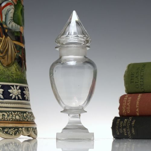 georgian glass dry mustard cruet c1820 - CATEGORY: ANTIQUE GLASS - DATED 1800