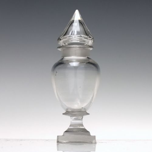 GEORGIAN GLASS DRY MUSTARD CRUET C1820 - ADDITIONAL PHOTO 1