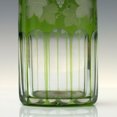 19TH CENTURY ENGRAVED GLASS SERVING BOTTLE C1860 - ADDITIONAL PHOTO 2
