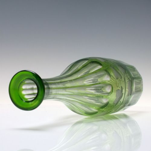 19TH CENTURY ENGRAVED GLASS SERVING BOTTLE C1860 - ADDITIONAL PHOTO 5