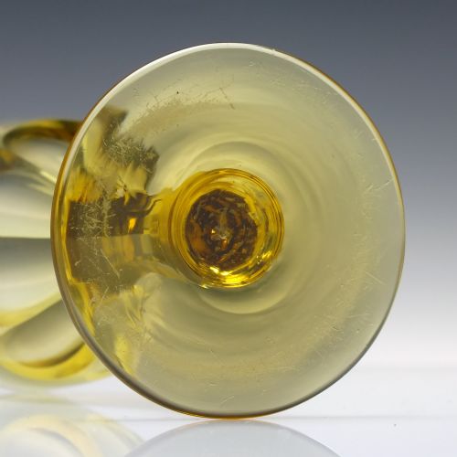 ANTIQUE GEORGIAN REGENCY AMBER WINE GLASS C1830 - ADDITIONAL PHOTO 5