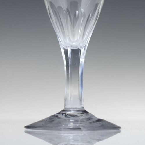ANTIQUE ENGRAVED GEORGIAN GIN GLASS C1790 - ADDITIONAL PHOTO 2