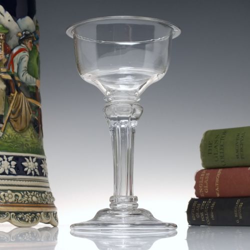 18th century pedestal stem sweetmeat glass c1750 - CATEGORY: ANTIQUE GLASS - DATED 1750