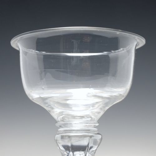 18TH CENTURY PEDESTAL STEM SWEETMEAT GLASS C1750 - ADDITIONAL PHOTO 3