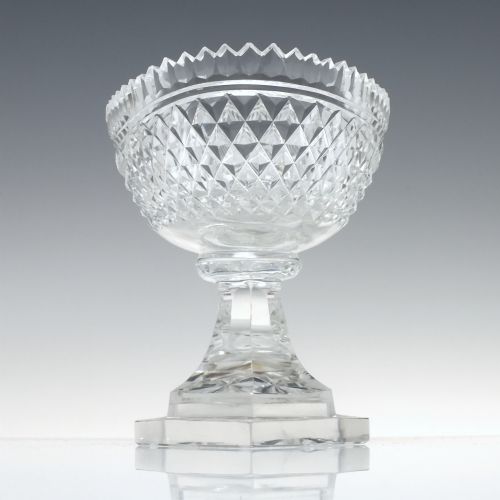 ANTIQUE 19TH CENTURY CUT GLASS BOWL C1830 - ADDITIONAL PHOTO 1