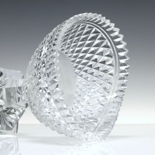 ANTIQUE 19TH CENTURY CUT GLASS BOWL C1830 - ADDITIONAL PHOTO 4