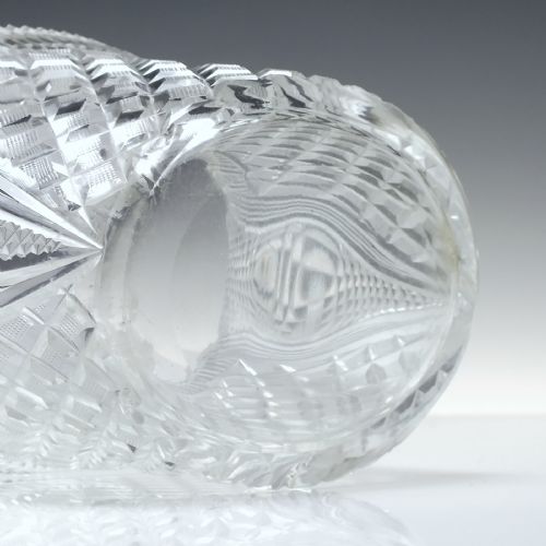 ANTIQUE IRISH WATERFORD CUT GLASS FRUIT BOWL AND PLATE C1840 - ADDITIONAL PHOTO 4