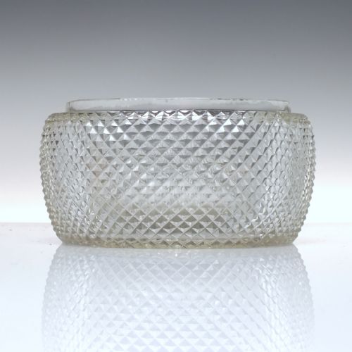 ANTIQUE VICTORIAN GLASS BUTTER COOLER AND STAND C1860 - ADDITIONAL PHOTO 5
