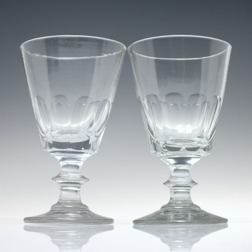 pair of georgian bucket bowl glass rummers c1820 - CATEGORY: ANTIQUE GLASS - DATED 1800