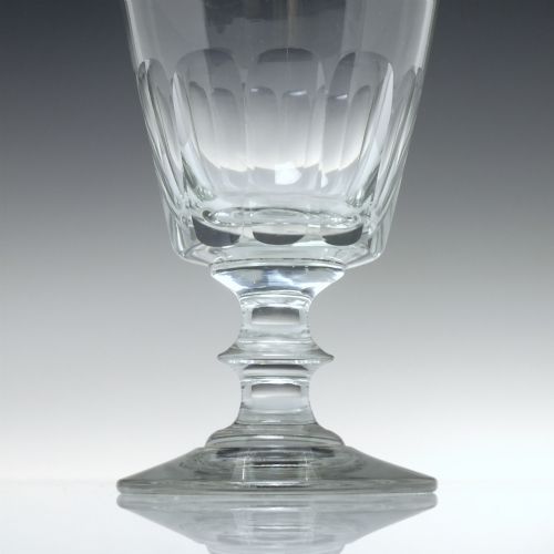 PAIR OF GEORGIAN BUCKET BOWL GLASS RUMMERS C1820 - ADDITIONAL PHOTO 2