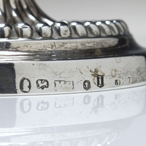 PAIR OF GEORGIAN SILVER CANDLE STICKS BIRMINGHAM 1809 - ADDITIONAL PHOTO 6