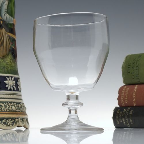 18th century georgian incurved bucket bowl glass rummer c1760 - CATEGORY: ANTIQUE GLASS - DATED 1750