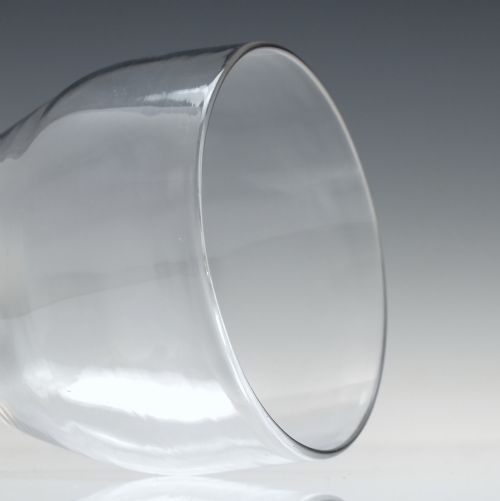 18TH CENTURY GEORGIAN INCURVED BUCKET BOWL GLASS RUMMER C1760 - ADDITIONAL PHOTO 2