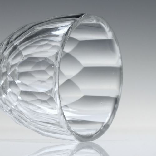 19TH CENTURY FACET CUT WINE GLASS C1850 - ADDITIONAL PHOTO 4