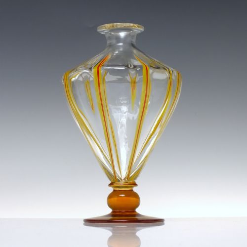 RARE ANTIQUE ART DECO DECANTER AND SIX MATCHING GLASSES C1920 - ADDITIONAL PHOTO 2