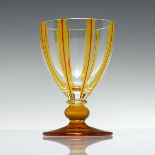 RARE ANTIQUE ART DECO DECANTER AND SIX MATCHING GLASSES C1920 - ADDITIONAL PHOTO 5