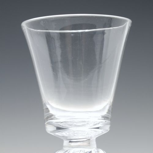 ANTIQUE 18TH CENTURY DOUBLE KNOP BUCKET BOWL AIR TWIST WINE GLASS C1750 - ADDITIONAL PHOTO 3