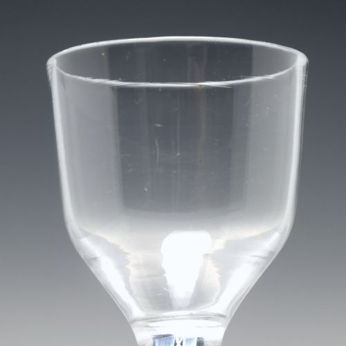 GEORGIAN ANTIQUE DOUBLE SERIES OPAQUE TWIST WINE GLASS C1760 - ADDITIONAL PHOTO 3