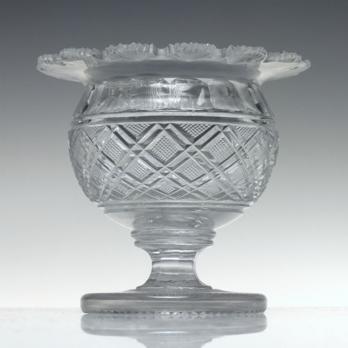GEORGIAN ANGLO IRISH GLASS COVERED PRESERVE JAR C1820 - ADDITIONAL PHOTO 2