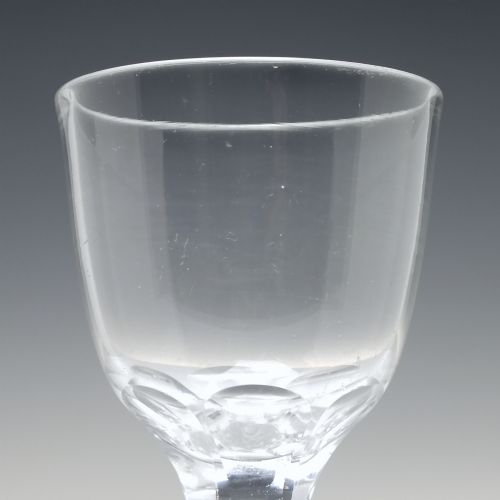 GEORGIAN FACET CUT WINE GLASS C1780 - ADDITIONAL PHOTO 3