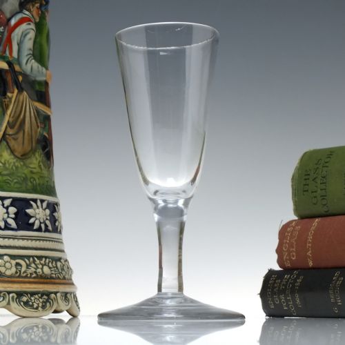 antique 18th century georgian plain stem ale glass c1750 - CATEGORY: ANTIQUE GLASS - DATED 1750