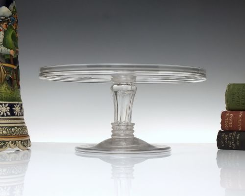 antique 18th century glass tazza c1770 - CATEGORY: ANTIQUE GLASS - DATED 1750