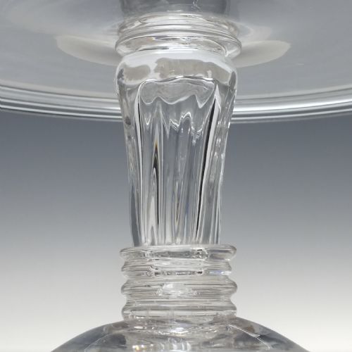 ANTIQUE 18TH CENTURY GLASS TAZZA C1770 - ADDITIONAL PHOTO 1