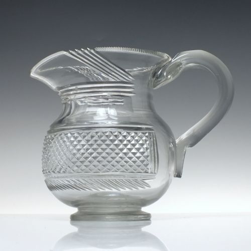 large early 19th century anglo irish water jug c1820 - CATEGORY: ANTIQUE GLASS - DATED 1800