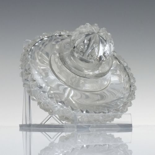 19TH CENTURY CUT GLASS PERFUME BOTTLE C1820 - ADDITIONAL PHOTO 1