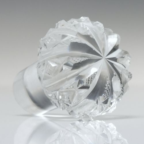 19TH CENTURY CUT GLASS PERFUME BOTTLE C1820 - ADDITIONAL PHOTO 5