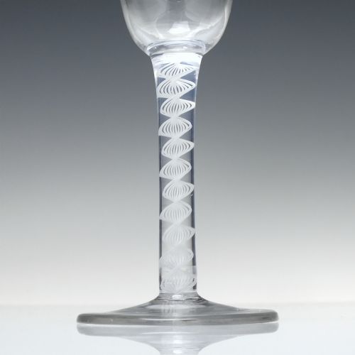 GEORGIAN SINGLE SERIES OPAQUE TWIST WINE GLASS C1760 - ADDITIONAL PHOTO 2