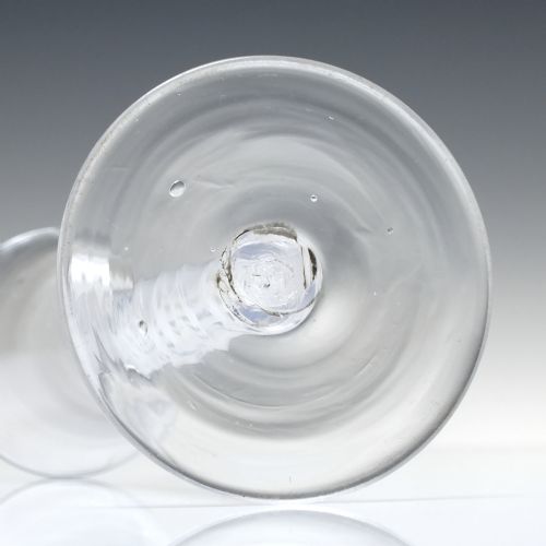 GEORGIAN SINGLE SERIES OPAQUE TWIST WINE GLASS C1760 - ADDITIONAL PHOTO 4