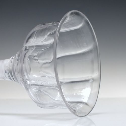 18TH CENTURY OPAQUE TWIST CHAMPAGNE OR SWEETMEAT GLASS GOBLET C1760 - ADDITIONAL PHOTO 3