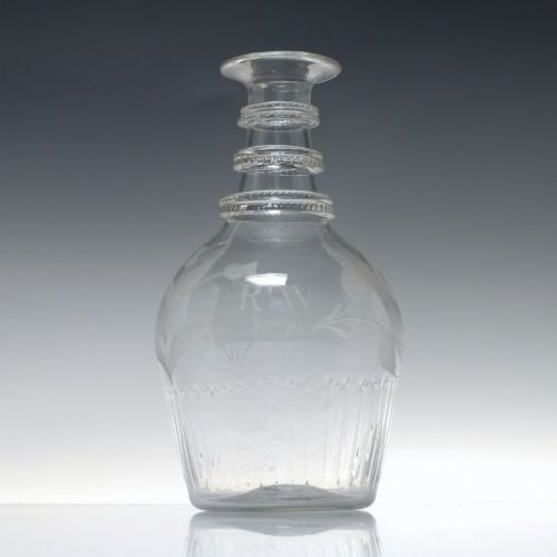 IRISH BELFAST UNION ENGRAVED GLASS DECANTER 18021810 - ADDITIONAL PHOTO 1