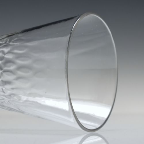RARE ANTIQUE 18TH CENTURY NUT MOULDED OPAQUE TWIST ALE GLASS C1760 - ADDITIONAL PHOTO 4