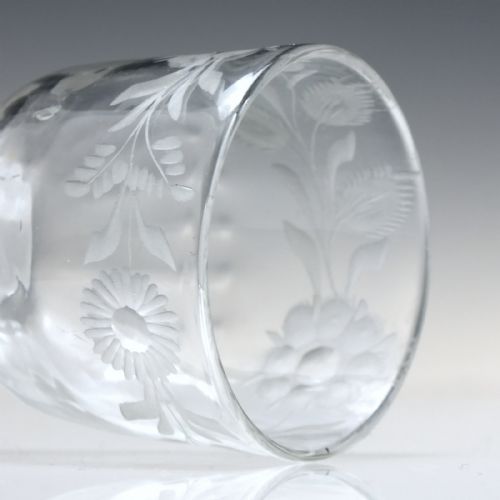 JACOBITE SYMPATHY ACROSTIC ENGRAVED OPAQUE TWIST WINE GLASS C1760 - ADDITIONAL PHOTO 6