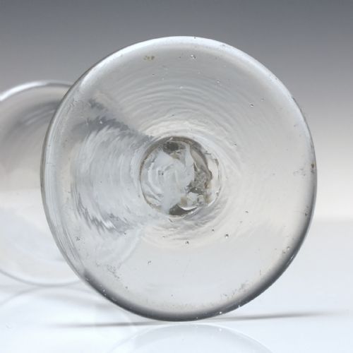 ANTIQUE 18TH CENTURY GEORGIAN OPAQUE TWIST FIRING GLASS C1760 - ADDITIONAL PHOTO 5