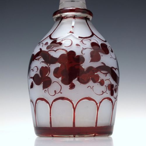19TH CENTURY BOHEMIAN GLASS DECANTER C1830 - ADDITIONAL PHOTO 3