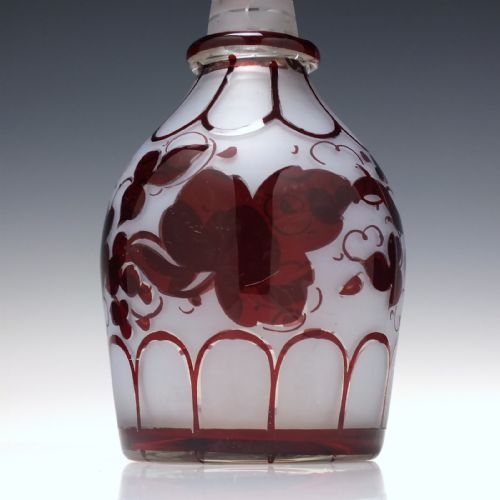 19TH CENTURY BOHEMIAN GLASS DECANTER C1830 - ADDITIONAL PHOTO 4