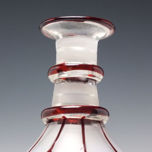 19TH CENTURY BOHEMIAN GLASS DECANTER C1830 - ADDITIONAL PHOTO 5