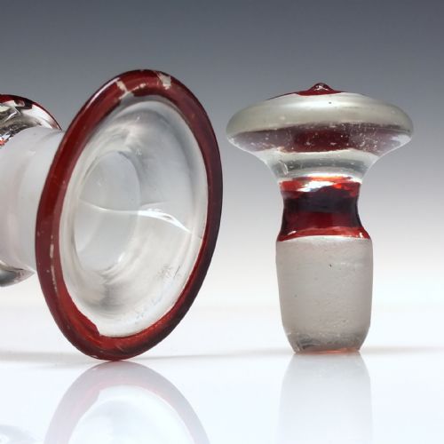 19TH CENTURY BOHEMIAN GLASS DECANTER C1830 - ADDITIONAL PHOTO 6