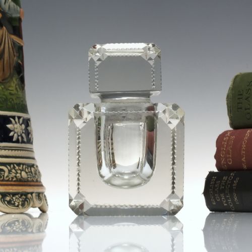 victorian desk glass inkwell c1880 - CATEGORY: ANTIQUE GLASS - DATED 1880