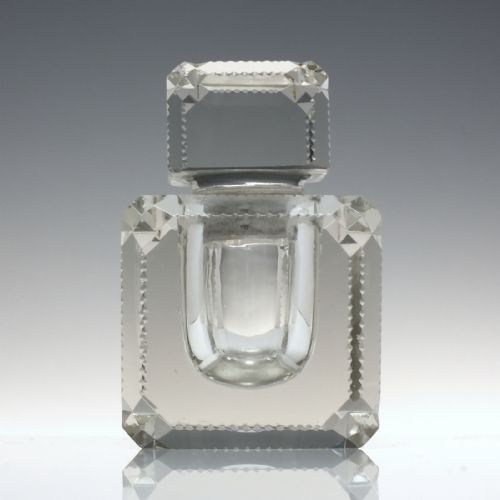 VICTORIAN DESK GLASS INKWELL C1880 - ADDITIONAL PHOTO 1