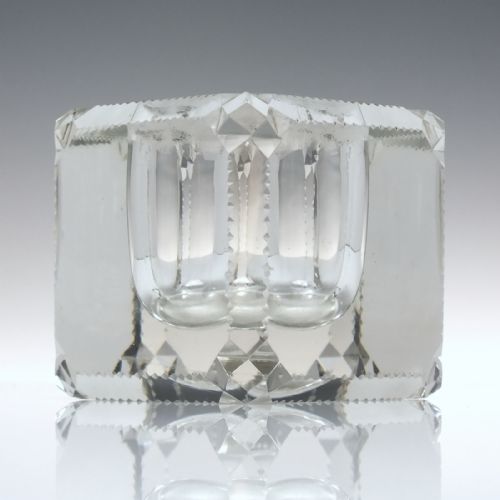 VICTORIAN DESK GLASS INKWELL C1880 - ADDITIONAL PHOTO 3