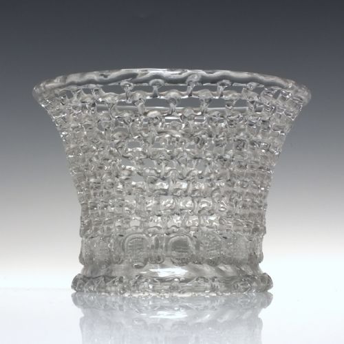 large antique 18th century traforato glass basket c1780 - CATEGORY: ANTIQUE GLASS - DATED 1750