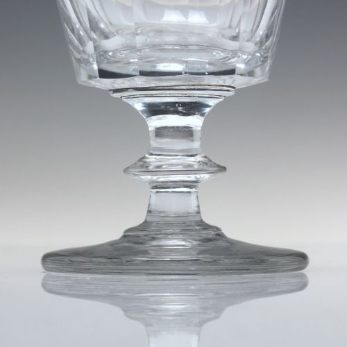 UNION ENGRAVED 19TH CENTURY GLASS RUMMER C1820 - ADDITIONAL PHOTO 2