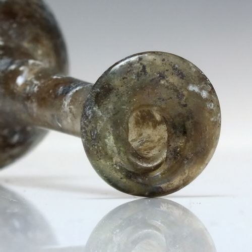 1ST TO 2ND CENTURY AD ROMAN IRIDESCENT GLASS UNGUENTAIUM C150 - ADDITIONAL PHOTO 3