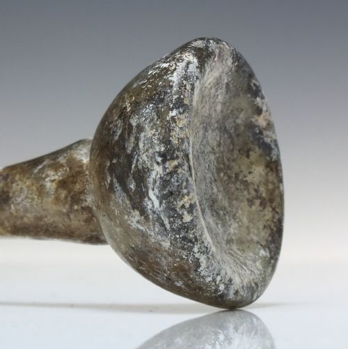 1ST TO 2ND CENTURY AD ROMAN IRIDESCENT GLASS UNGUENTAIUM C150 - ADDITIONAL PHOTO 4