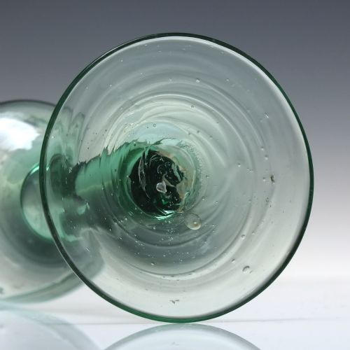 ANTIQUE ENGLISH 18TH CENTURY EXPORT WINE GLASS C1750 - ADDITIONAL PHOTO 5